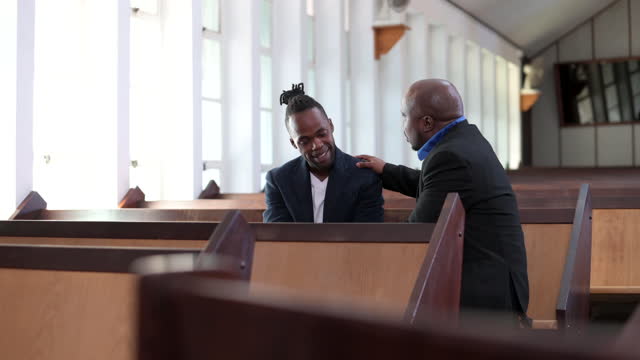Pastor talks to gay man in church