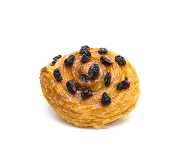 danish pastry isolated on white