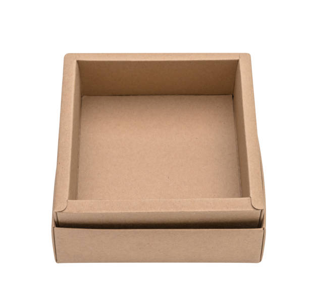 istock Brown paper box isolated on white background,clipping path 1491857994