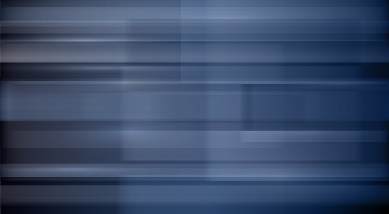 Dark blue, gray and black abstract blurry moving lines vector background with copy space
