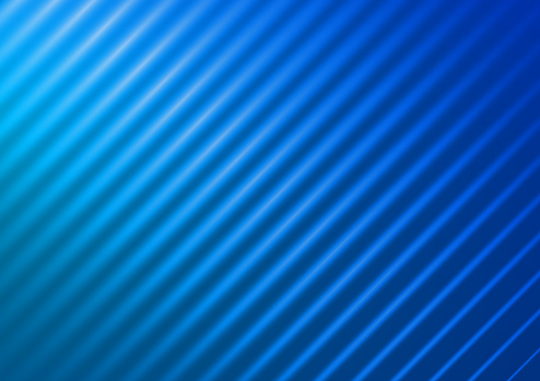 Bright blue blurry rippled lines vector background with copy space