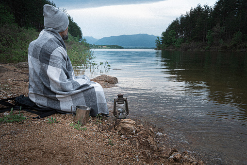 People enjoying spring in nature.