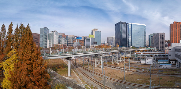 seoullo7017, Seoul, South Korea\nNovember 17, 2021\nIn the middle of Seoul, South Korea, there is a park that has been converted from an overpass.\nBecause this park is on the road, you can see a special scenery.\nThe name of this park is Seoullo 7017.