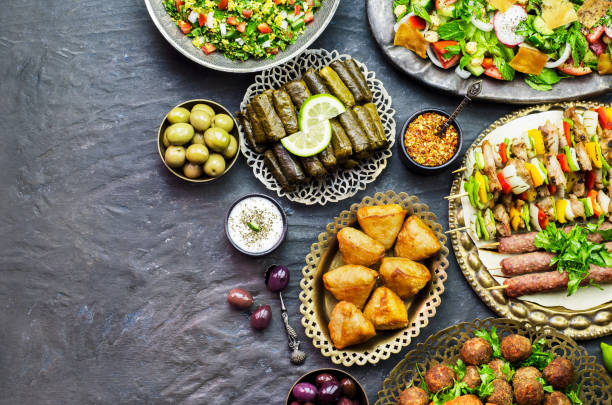 Assorted of Middle Eastern Traditional Dishes