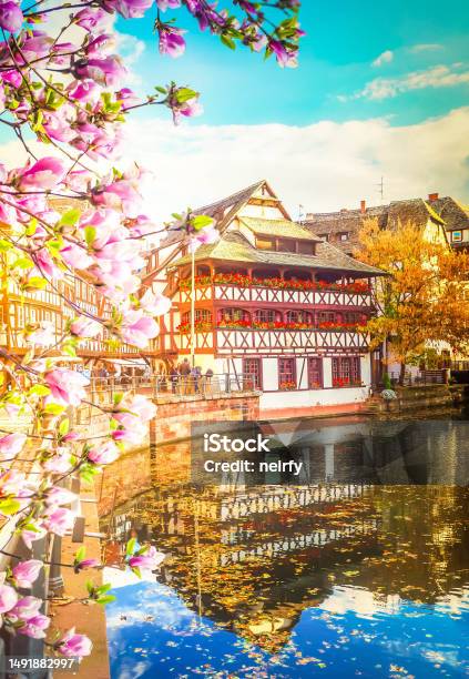 Old Town Of Strasbourg France Stock Photo - Download Image Now - Alsace, Ancient, Architecture