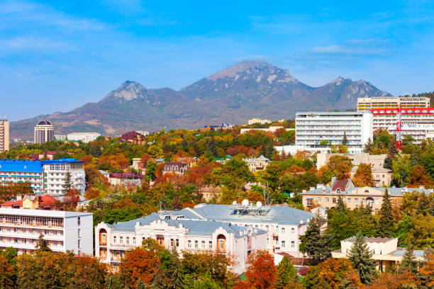 istock Pyatigorsk city aerial panoramic view 1491893888