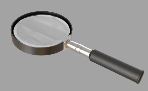 Magnifying glass with transparent background or Magnifier loupe search