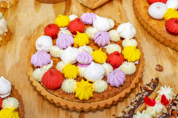istock Almond tart with icing sugar 1491966703