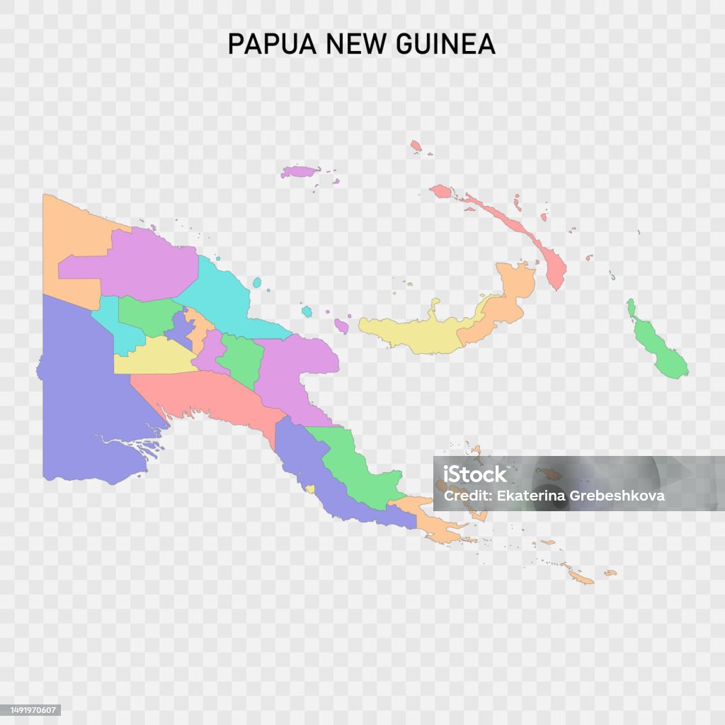 国境を持つパプアニューギニアの分離型カラー地図 なわばり意識のベクターアート素材や画像を多数ご用意 なわばり意識, アイデンティティー