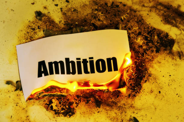 istock Burning ambition: the word goes up in flames 1491981014