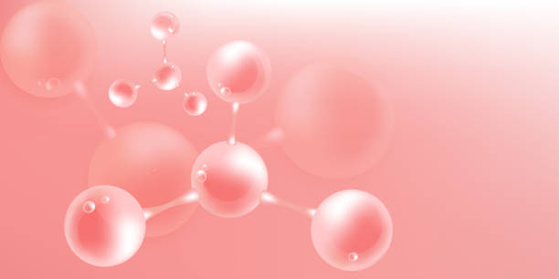 istock Hyaluronic acid skin solutions ad, pink collagen serum drop with cosmetic advertising background ready to use 1491990284