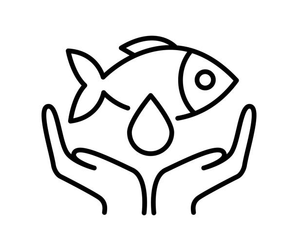 illustrazioni stock, clip art, cartoni animati e icone di tendenza di omega 3 line icon fish oil supplement logo design. - omega 3 white background medicine cod liver oil