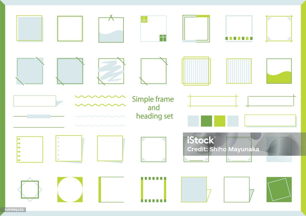 Subheading Frame Simple Frame And Heading Set Stock Illustration - Download Image Now ...