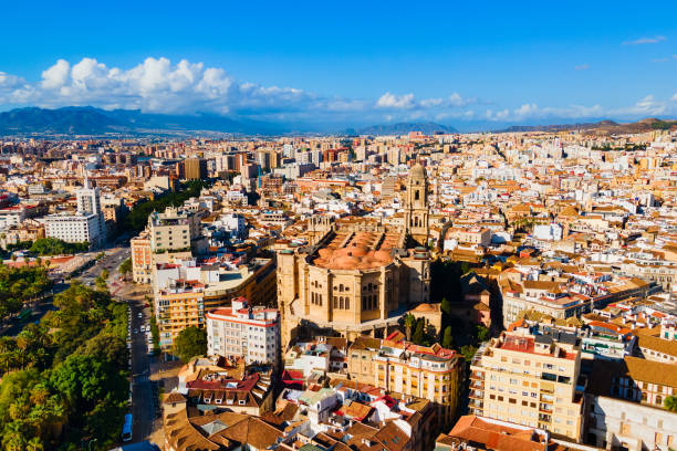 istock Malaga Cathedral aerial panoramic view in Andalusia, Spain 1491999702