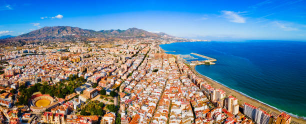 istock Fuengirola city beach and port aerial panoramic view 1491999839