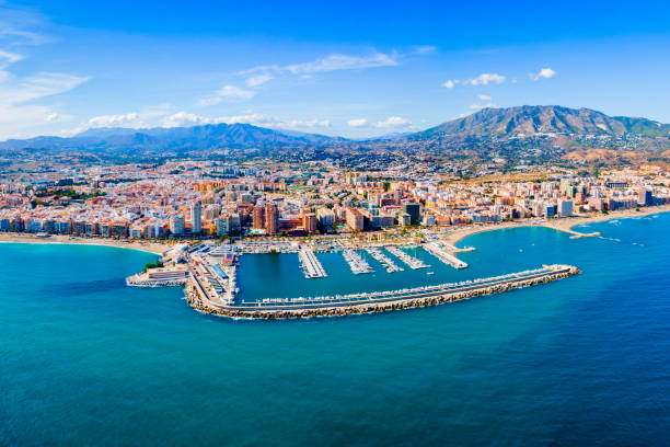 istock Fuengirola city beach and port aerial panoramic view 1491999866