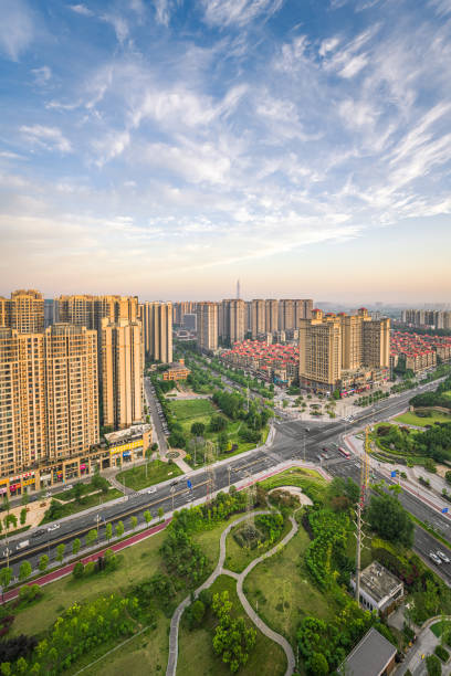 istock Sunset Chengdu Residential Building 1492002505