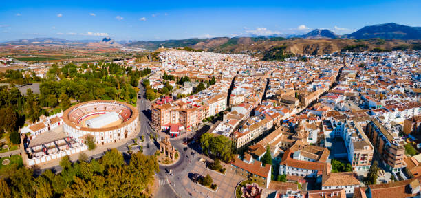istock Antequera city aerial panoramic view in Spain 1492004739