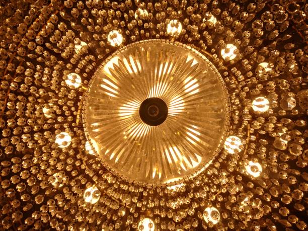 istock Close up of multi bulb lamp 1492004835