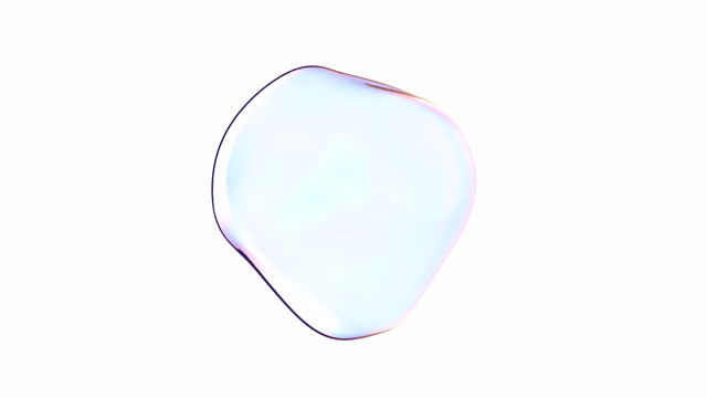 Water bubble on a transparent back intro able to loop seamless 4k