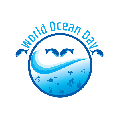 World ocean day. Vector illustration. It is a save oceans awareness concept celebrated on June 8