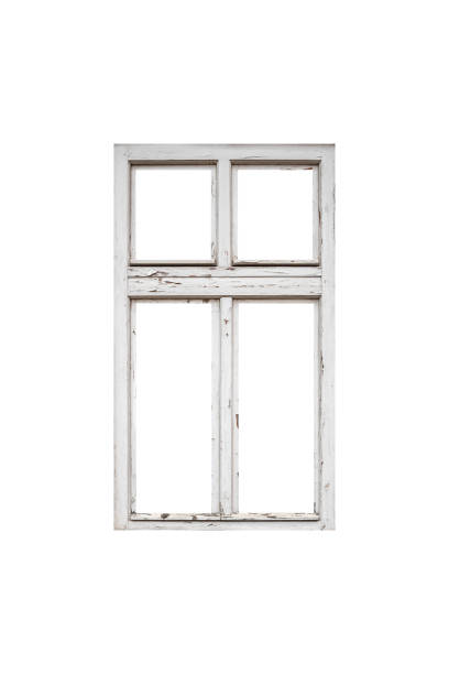 istock White wooden window isolated on white background 1492009368