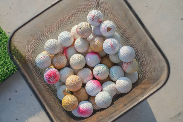 istock Buckets of Golf Balls at the Driving Range 1492018980