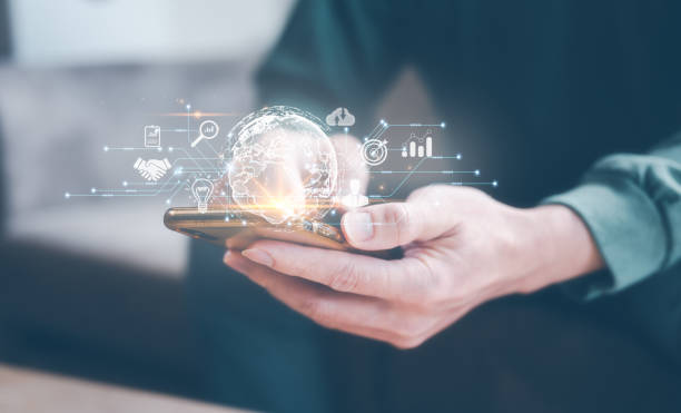 istock Digital transformation technology strategy, IoT, internet of things. transformation of ideas and the adoption of technology in business in the digital age, enhancing global business capabilities. Ai 1492020366