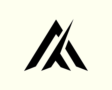 At Letter At Letter Logo And Alphabet Design Stock Illustration - Download Image ...