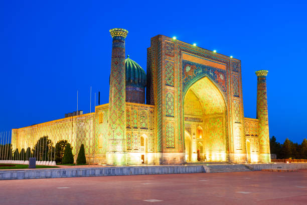 istock Registan Sher Dor Madrasa in Samarkand 1492029438