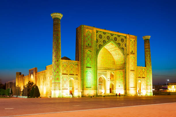istock Registan Ulugh Beg Madrasah in Samarkand 1492029449