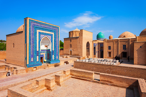 Shah-i-Zinda or Shah i Zinda is a mausoleum in the Samarkand city, Uzbekistan