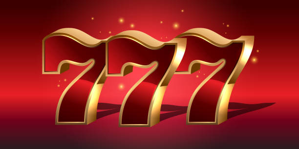istock Casino jackpot. Glowing red 777 lucky number. 1492031433