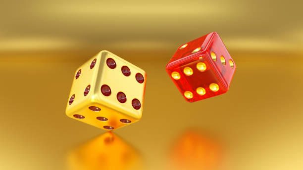 istock Golden Casino Dices 1492037705