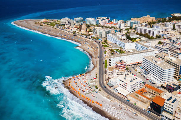 istock Rhodes island city beach, Greece 1492037731