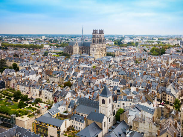 istock Orleans aerial panoramic view, France 1492037788