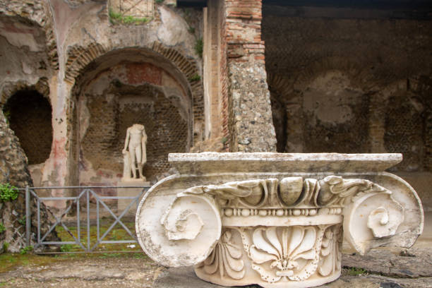 Baths of Baia archaeological site in Campania
