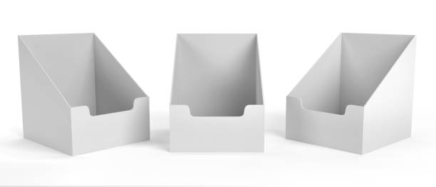 istock PDQ Display, Empty Packaging Display Tray With 3 Different Angles. Point Of Sale. 3D Render 1492044699