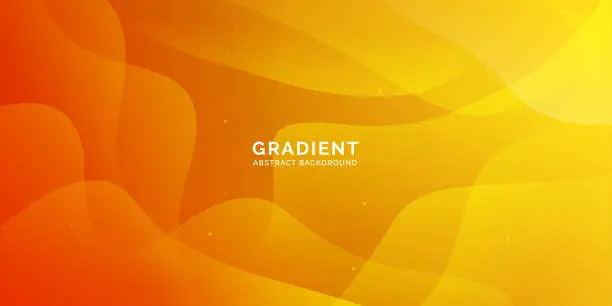 Vector illustration of Orange and yellow Gradient Background, Gradient Abstract Background, Full color abstract background