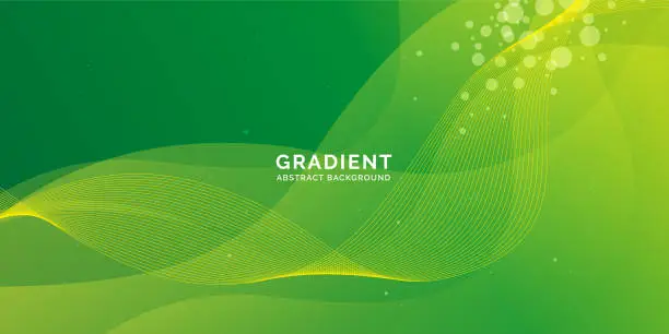 Vector illustration of Green and yellow Gradient Background, Gradient Abstract Background, Full color abstract background