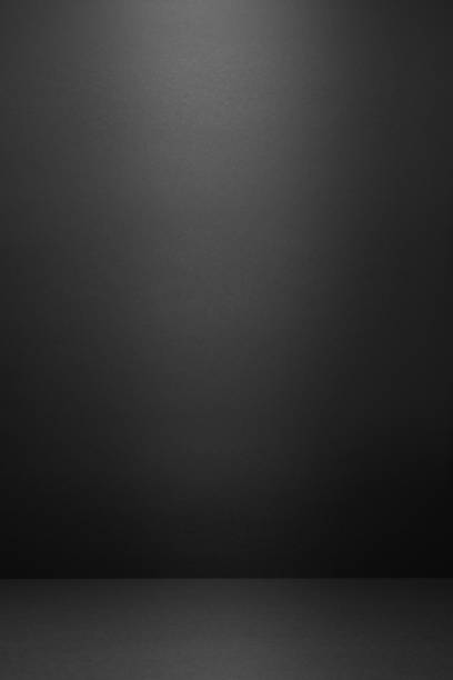 istock Abstract black scene template with light ray and spot light, contrast, horizontal line, mockup for presentation cosmetic, goods, advertising, showing, display, design, poster, text, card, vertical. 1492054611