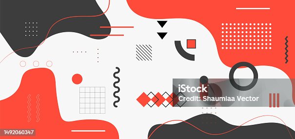 istock Geometric shape element with liquid abstract pastel colours background 1492060347