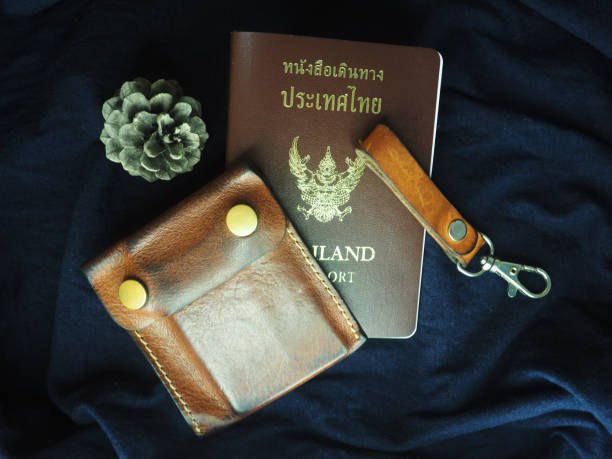 istock Thai passport traveler and leather wallet 1492060532