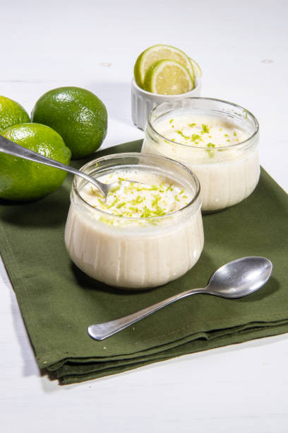 istock Delicious lemon mousse. Refreshing and tasty dessert 1492061969