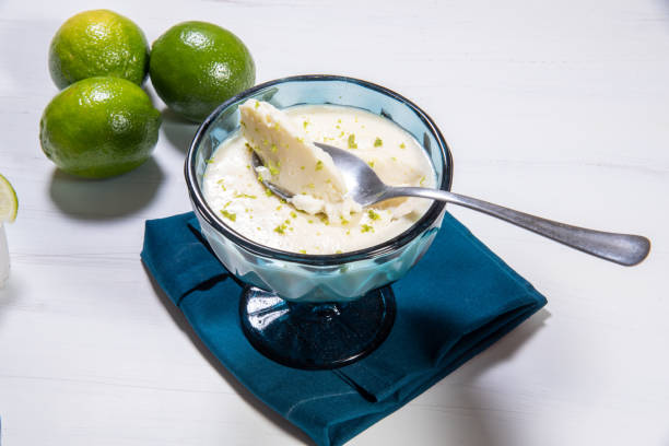 istock Delicious lemon mousse. Refreshing and tasty dessert 1492062303