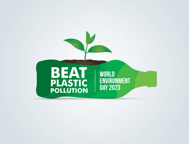 World Environment day concept 2023 #BeatPlasticPollution, World Environment day concept 2023 vector background. world environment day stock illustrations