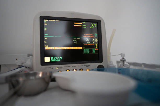 Monitor screen of a medical equipment