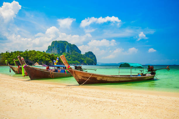 istock Clear water beach in Thailand 1492080244