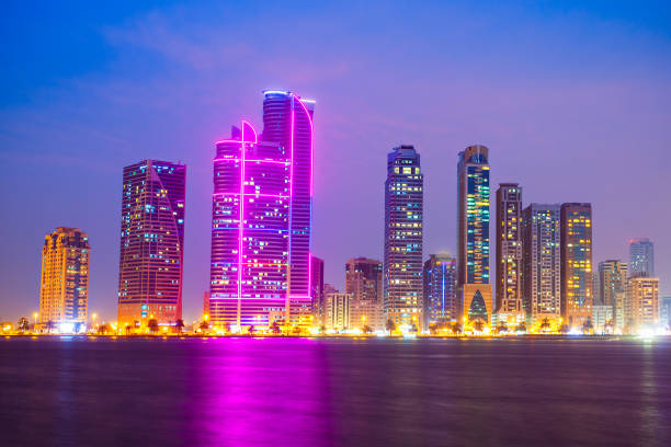 istock Sharjah city centre skyline, UAE 1492080369