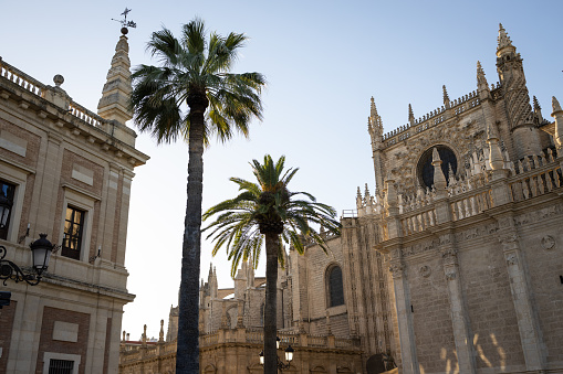 The iconic and massive Catedral de Sevilla, Spain